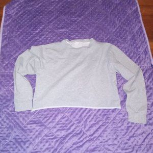 Kyerivs Medium Gray Cropped Sweatshirt